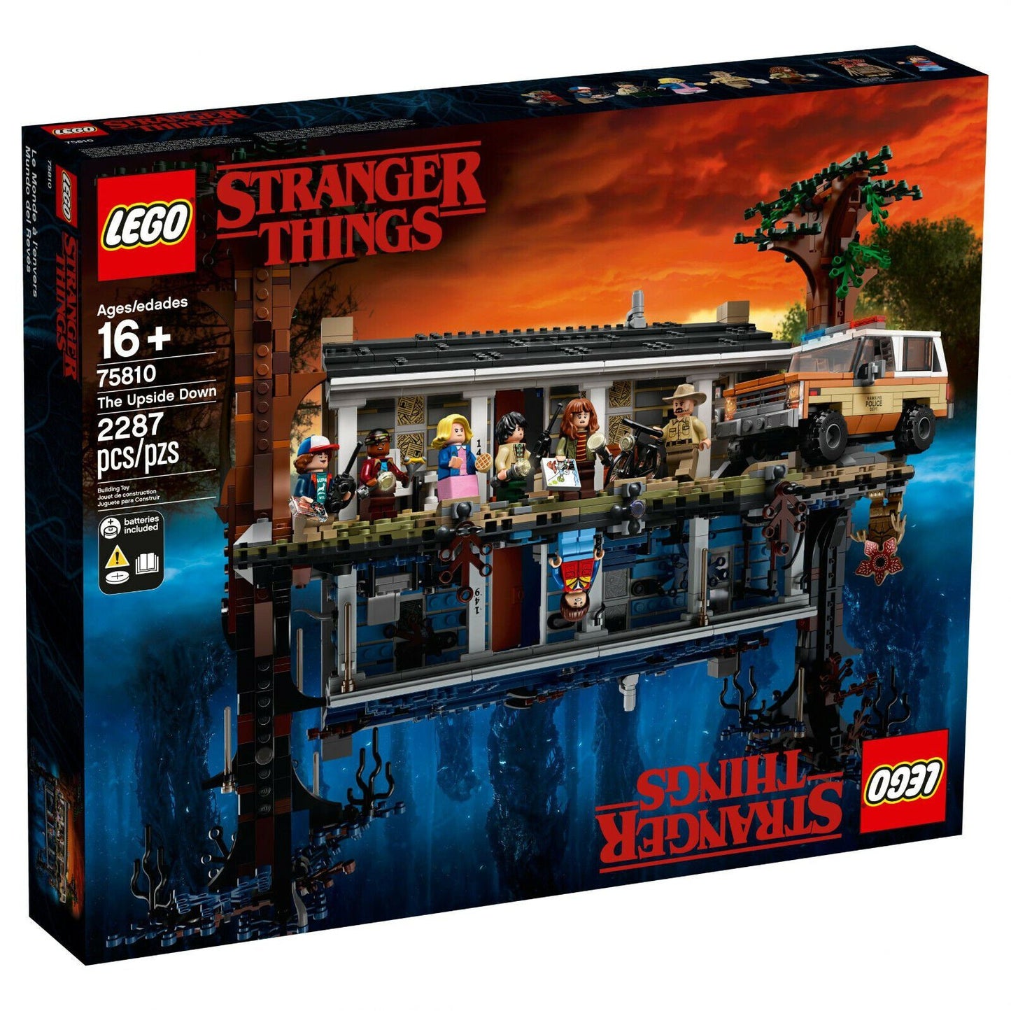 LEGO 75810 „Stranger Things - Die andere Seite“, Bausatz mit Wills House und 8 Minifiguren, Ab 16 Jahren