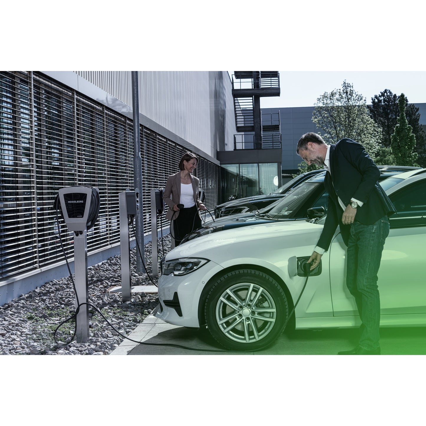 HEIDELBERG Amperfied Wallbox mit 11 kW Ladeleistung. §14 a-konform. Inkl 7,5 m Ladekabel. Optional 5 Jahre Garantie. Für Privat & Unternehmen. Ladestation Energy Control Plus