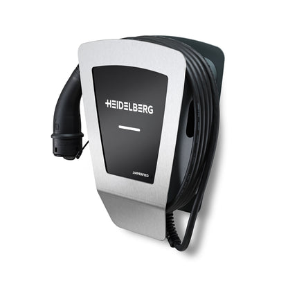HEIDELBERG Amperfied Wallbox mit 11 kW Ladeleistung. §14 a-konform. Inkl 7,5 m Ladekabel. Optional 5 Jahre Garantie. Für Privat & Unternehmen. Ladestation Energy Control Plus