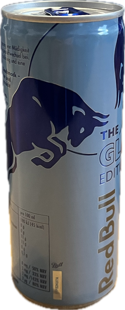 LIMITIERT: Red Bull Energy Drink Glacier Edition - 1 Dose 250ml - Getränke mit Gletschereis-Himbeere-Geschmack, EINWEG 250 ml